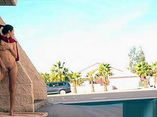 Getting horny with a hot Jav Amy in public sex on the streets of Tokyo, Japan.